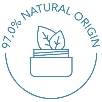 97% di ingredienti di origine naturale