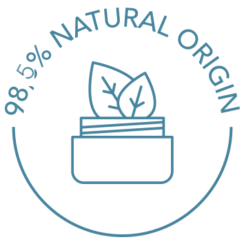 98,5% di ingredienti di origine naturale